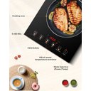 Ver imagem 7 de Cooktop de Indução Portátil Amzchef com 9 Níveis de Potência, 1800w (preto)