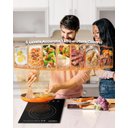 Ver mais imagens de Cooktop de Indução Portátil Amzchef com 9 Níveis de Potência, 1800w (preto)