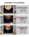 Ver imagem 5 de Cooktop de Indução Portátil Amzchef com 9 Níveis de Potência, 1800w (preto)