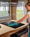 Ver imagem 6 de Cooktop de Indução Portátil Amzchef com 9 Níveis de Potência, 1800w (preto)