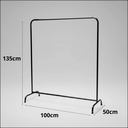 Ver imagem 2 de Arara em 100% Aço Profissional | Estrutura Reforçada | 1,35m Alt X 1,00m Larg | Biorty