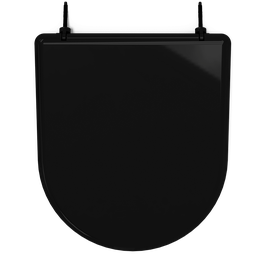 Assento Tampa para Vaso Sanitário Almofadado Compatível Calypso Preto Durín - 1