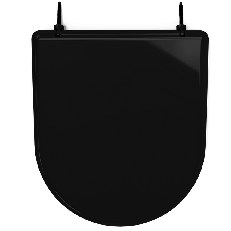 Assento Tampa para Vaso Sanitário Almofadado Compatível Calypso Preto Durín