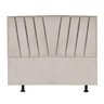 Cabeceira King Cama Box Estofada 195 Cm Antonella Linho:bege - 2