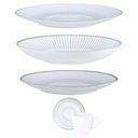 Ver imagem 2 de Jogo Aparelho de Jantar 30 Peças Tramontina Lineare Porcelana Decorada Servir Mesa Posta