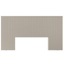 Ver imagem 3 de Cabeceira De Madeira Ripada Para Cama De Casal 240 cm Celine L05 Off White - Lyam Decor
