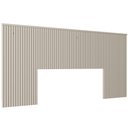 Ver imagem 1 de Cabeceira De Madeira Ripada Para Cama De Casal 240 cm Celine L05 Off White - Lyam Decor