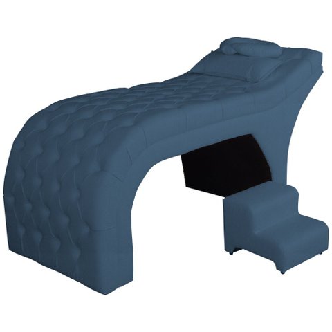 Maca Estofada Estética Capitonê 80 Cm Suede Royal - Fm