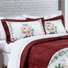 Kit Colcha Astrid Casal Acolchoada Micropercal 200 Fios Peletizado 3 Peças - Marrom Floral Casa Scar - 1