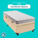 Ver imagem 4 de Conjunto Cama Box Bau Perola Solteiro + Colchão D23 D23 Inducol