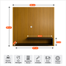 Rack Ripado 3d Painel para Tv 32 Polegadas com Prateleira Organizadora Suspensa Preta Moderno Mdf - 2