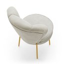 Ver imagem 7 de Cadeira Estofada para Sala de Jantar Pés de Ferro Ergonômica Resistente Tecido Veludo