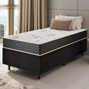 Ver imagem 2 de Colchão Solteiro 188x78x12cm Espuma D20 Fusion Double Face Viero Preto/Xadrez