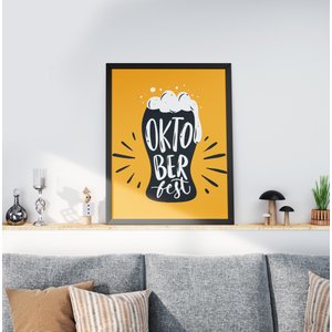 Quadro Decorativo Moldura Preta 30x40cm Oktubeer Art
