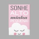 Ver imagem 2 de Quadro Decorativo Infantil - Sonhe Alto, Minha Pequena