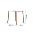Ver imagem 4 de Conjunto para Quarto Infantil 1 Mesa 4 Cadeiras Hora de Brincar Divicar Branco/Marrom