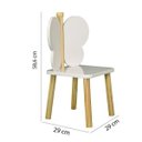 Ver imagem 5 de Conjunto para Quarto Infantil 1 Mesa 4 Cadeiras Hora de Brincar Divicar Branco/Marrom