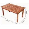 Mesa Lateral para Jardim Madeira Maciça Taj  - 3