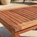 Ver mais imagens de Mesa Lateral em Madeira Maciça para Jardim e Varanda Marrom Taj 80 x 50cm