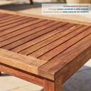 Ver imagem 6 de Mesa Lateral em Madeira Maciça para Jardim e Varanda Marrom Taj 80 x 50cm