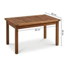 Ver imagem 4 de Mesa Lateral em Madeira Maciça para Jardim e Varanda Marrom Taj 80 x 50cm