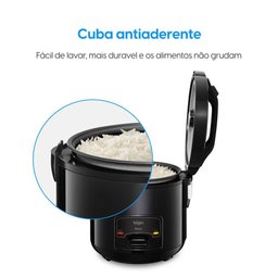 Panela Elétrica de Arroz Elgin Rizzo 5 Xícaras Preta - 127v - 4