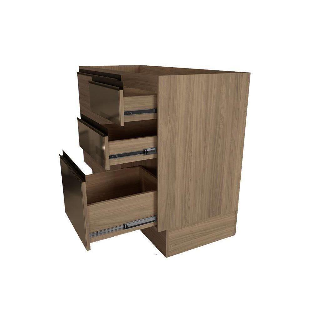 Módulo Cozinha Kappesberg Maxxi Balcão G747 1 Portas 4 Gavetas
