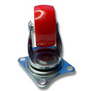 Ver imagem 7 de Rodízio Rodinha Giratório Placa Base Aço Roda Pp Vermelho Diâmetro 38mm 1,5" Altura 50mm