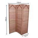 Ver imagem 3 de Biombo Decorativo em Madeira Maciça Triplo Liver