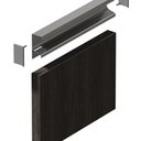 Ver imagem 2 de Perfil Puxador Alumínio Gola Rm-053 para 18mm Barra 06 Metros Supra Natural Rometal 01 Unidade