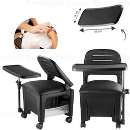 CADEIRA CIRANDA MANICURE PEDICURE C/ MESA + SUPORTE P/PES - 8