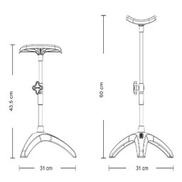 CADEIRA CIRANDA MANICURE PEDICURE C/ MESA + SUPORTE P/PES - 7