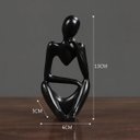Ver imagem 3 de Kit Enfeite Decorativo Figura Abstrata Homem Pensador Reflexão Ampulheta Decoração Ambientes - Kit a