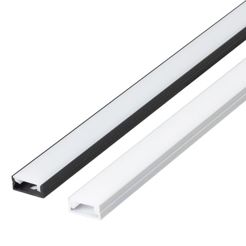 Perfil de Led Reforçado Sobrepor 17x7mm 3m para Fita de Led Pasilux:branco