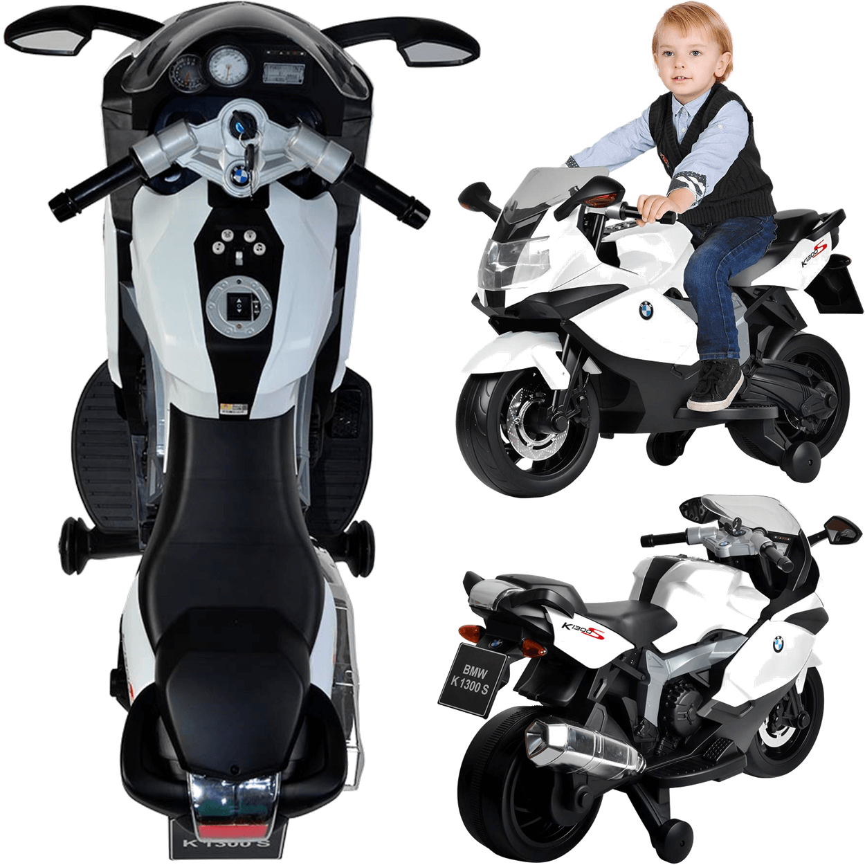 Moto Eletrica Infantil Shiny Toys Ducati Monster 6V Vermelha