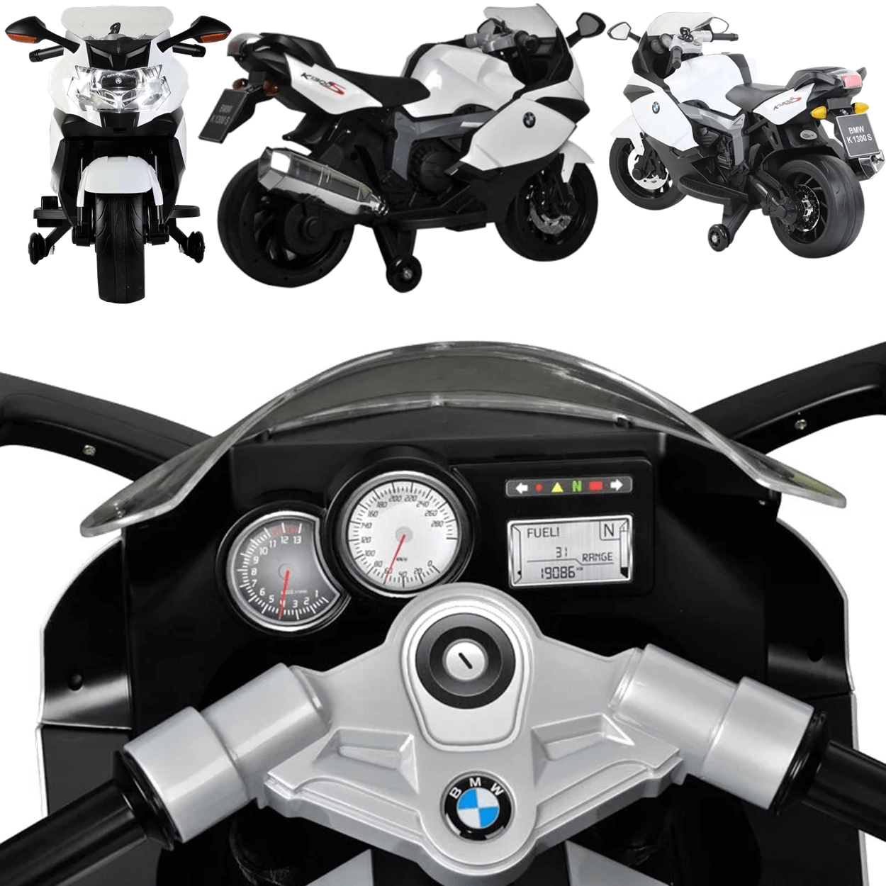 Moto Eletrica Infantil Shiny Toys Ducati Monster 6V Vermelha