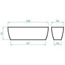 Ver imagem 3 de Kit 2 Vaso Planta 100x30 Jardineira Floreira Polietileno BGPLASTICOS VERDE BANDEIRA 011
