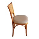 Ver imagem 3 de Kit 4 Cadeiras Encosto em Palhinha Jantar Bistrô Gourmet Luxo Estofada