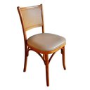 Ver imagem 2 de Kit 4 Cadeiras Encosto em Palhinha Jantar Bistrô Gourmet Luxo Estofada