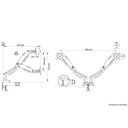 Ver imagem 2 de Kit Suporte Articulado Monitor e Notebook Pistão F160 Nb + Bandeja Apoio Nbh-2