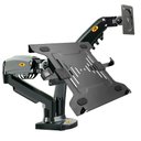 Ver imagem 1 de Kit Suporte Articulado Monitor e Notebook Pistão F160 Nb + Bandeja Apoio Nbh-2