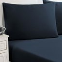 Ver imagem 1 de Jogo de Cama Malha Lençol 100% Algodão Gran Moratta 3 Peças King - Azul Petróleo