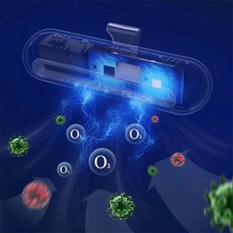 Desodorizador de Geladeira Remove Odor Purificador de Ar Usb Ozonio Automatico Cozinha Preserva - 6