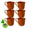 Kit 6 Caneca Moscow Mule Alumínio com Pintura Cor Cobre 370ml - 1