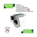 Ver imagem 6 de Porta Papel Higienico e Suporte Papeleira Inox F.elg