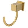 Cabide Semi Luxo Square 1 Gancho Gold Brilhante Inox - Rainha - 1