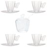 Kit 4-xícaras de Chá 180ml e 1-açucareiro Butterfly Wollff - 1