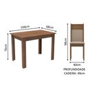 Ver imagem 4 de Conjunto Sala de Jantar Madesa Lola Mesa Tampo de Madeira 2 Cadeiras - Rustic/crema/sintético Bege