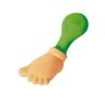 Mordedor e Chocalho Pezinho Verde com Texturas Macias Toyster - 1