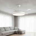 Ver imagem 2 de Ventilador de Teto com Led Multicor e Controle – Modelo Retrátil Premium Branco